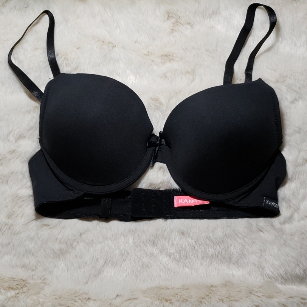 Black padded under wire bra
